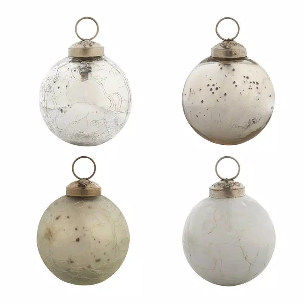 Evergreen 2-1/2 In. Chic Round Christmas Ornaments (12-Pack) 1 Evergreen 2-1/2 In. Chic Round Christmas Ornaments (12-Pack)