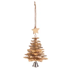Evergreen 4 In. Wood Christmas Tree 3D Christmas Ornament