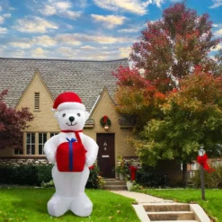 Fraser Hill Farm 8 Ft. Pre-Lit Plush Polar Bear Christmas Inflatable 12 Fraser Hill Farm 8 Ft. Pre-Lit Plush Polar Bear Christmas Inflatable -Christmas decorations shop fraser hill farm christmas inflatables fhfinplrbr08 1l a0 1000