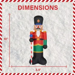 Fraser Hill Farm 10 Ft. Nutcracker Christmas Inflatable With Lights 13 Fraser Hill Farm 10 Ft. Nutcracker Christmas Inflatable With Lights -Christmas decorations shop fraser hill farm christmas inflatables fhfnutcrk201 l 40 1000