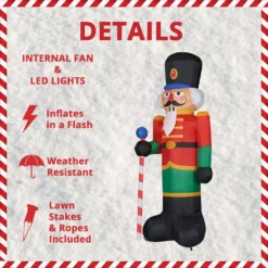 Fraser Hill Farm 10 Ft. Nutcracker Christmas Inflatable With Lights 14 Fraser Hill Farm 10 Ft. Nutcracker Christmas Inflatable With Lights -Christmas decorations shop fraser hill farm christmas inflatables fhfnutcrk201 l a0 1000
