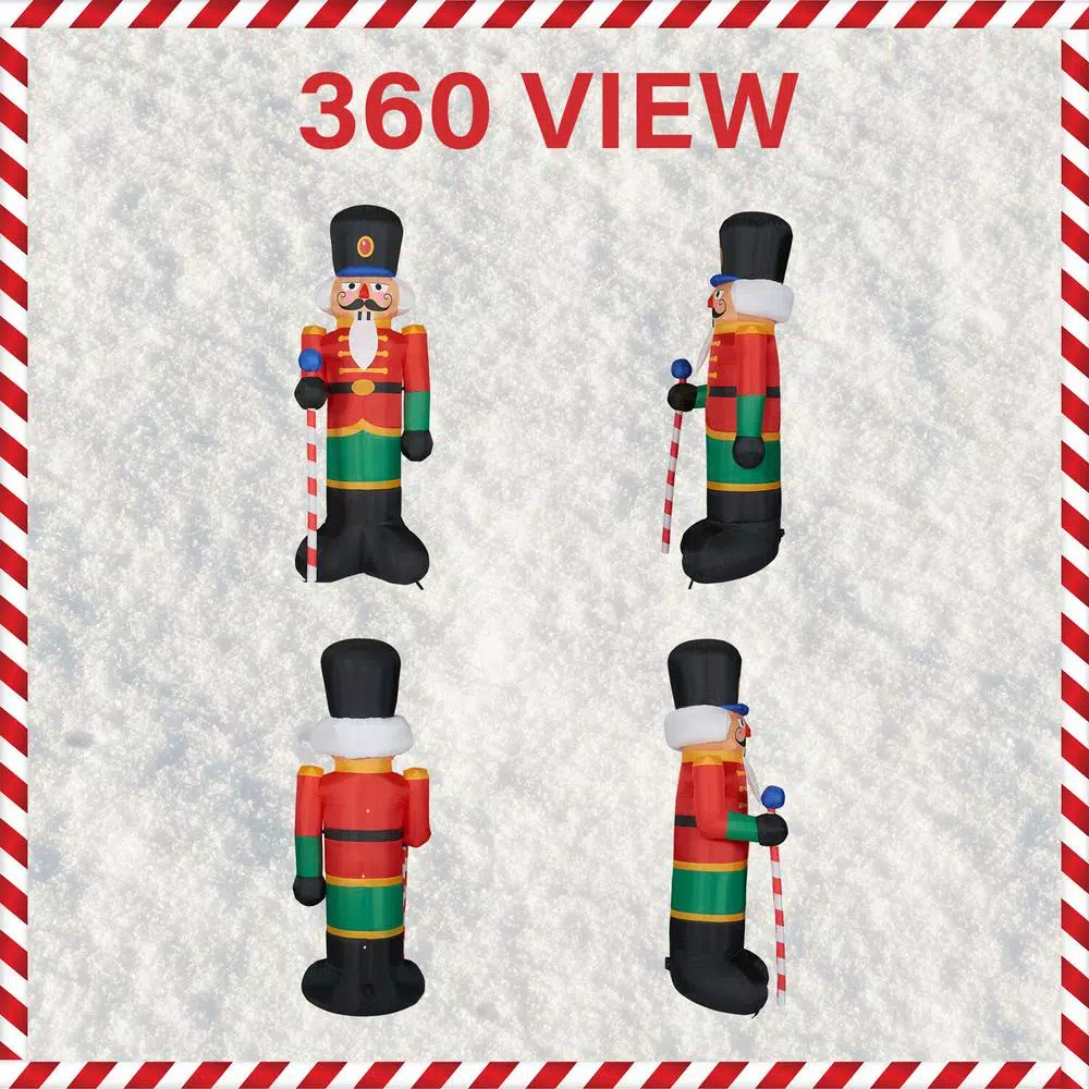 Fraser Hill Farm 10 Ft. Nutcracker Christmas Inflatable With Lights 2 Fraser Hill Farm 10 Ft. Nutcracker Christmas Inflatable With Lights - Image 2