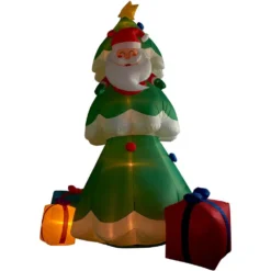 Fraser Hill Farm 20 Ft. Christmas Tree With Santa And Gifts Inflatable With Lights 15 Fraser Hill Farm 20 Ft. Christmas Tree With Santa And Gifts Inflatable With Lights -Christmas decorations shop fraser hill farm christmas inflatables fhftree201 l 1d 1000
