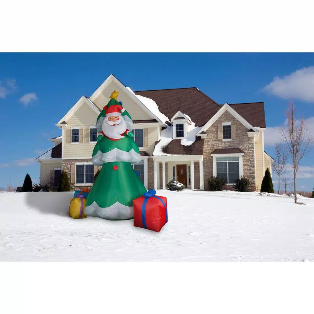 Fraser Hill Farm 20 Ft. Christmas Tree With Santa And Gifts Inflatable With Lights 11 Fraser Hill Farm 20 Ft. Christmas Tree With Santa And Gifts Inflatable With Lights - Image 11