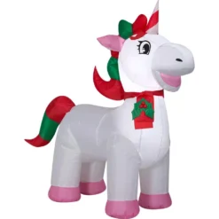 Gemmy 3.25 Ft. H X 3.5 Ft. L Airblown Inflatable Christmas Unicorn 3 Gemmy 3.25 Ft. H X 3.5 Ft. L Airblown Inflatable Christmas Unicorn -Christmas decorations shop gemmy christmas inflatables 111628x c3 1000