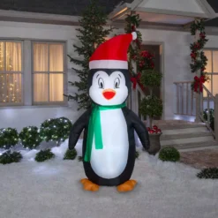 Gemmy 5 Ft. Tall Airblown-Penguin Inflatable 5 Gemmy 5 Ft. Tall Airblown-Penguin Inflatable -Christmas decorations shop gemmy christmas inflatables g 117150 31 1000