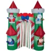 Gemmy 9 Ft. H. Airblown Archway-Santa’s Castle