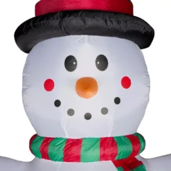 Glitzhome 12 Ft. Lighted Inflatable Snowman With Welcome Decor 8 Glitzhome 12 Ft. Lighted Inflatable Snowman With Welcome Decor -Christmas decorations shop glitzhome christmas inflatables 1125004448 4f 1000