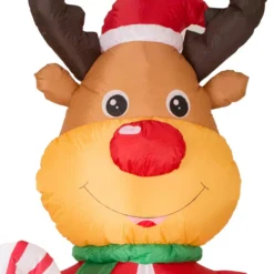 Glitzhome 8 Ft. Lighted Inflatable Reindeer Decor 7 Glitzhome 8 Ft. Lighted Inflatable Reindeer Decor -Christmas decorations shop glitzhome christmas inflatables gh1125004443 c3 1000