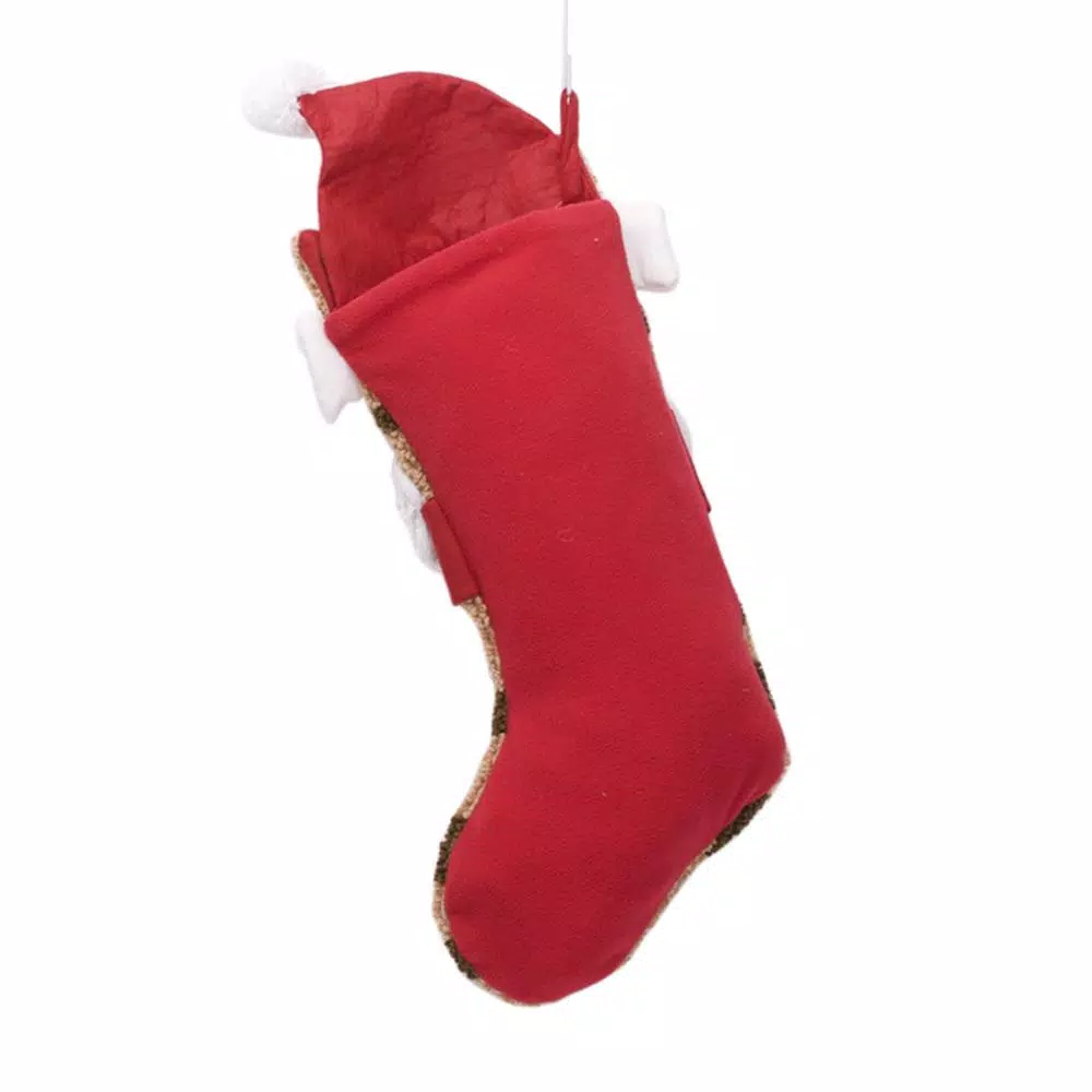 Glitzhome 22 In. L 3D Cat Hooked Stocking 3 Glitzhome 22 In. L 3D Cat Hooked Stocking - Image 3