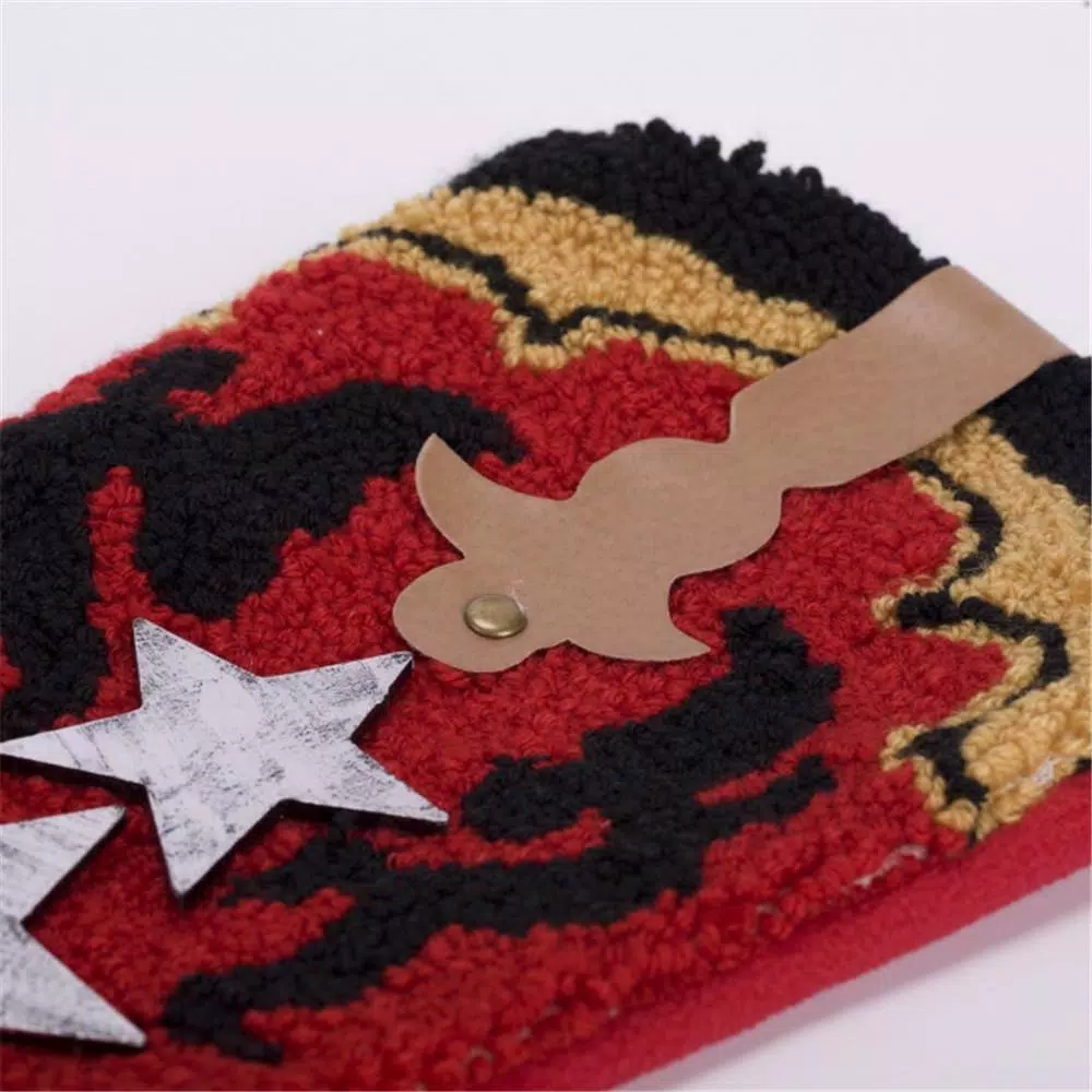 Glitzhome 20.69 In. H Hooked Stocking Red Boot 4 Glitzhome 20.69 In. H Hooked Stocking Red Boot - Image 4