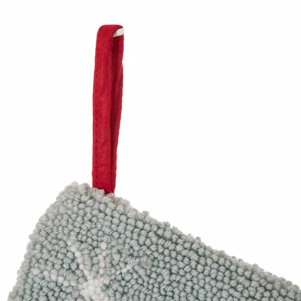 Glitzhome 19 In. L Fox Hooked Stocking 2 Glitzhome 19 In. L Fox Hooked Stocking - Image 2