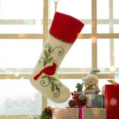 Glitzhome 21 In. H Fabric Cardinal Stocking 15 Glitzhome 21 In. H Fabric Cardinal Stocking -Christmas decorations shop glitzhome christmas stockings 1113202452 31 1000