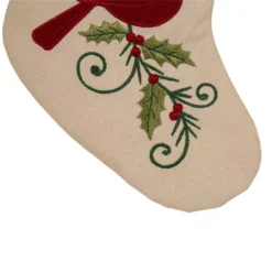 Glitzhome 21 In. H Fabric Cardinal Stocking 12 Glitzhome 21 In. H Fabric Cardinal Stocking -Christmas decorations shop glitzhome christmas stockings 1113202452 44 1000