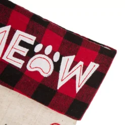 Glitzhome 21 In. L LED Embroidered Linen Christmas Stocking – Cat 11 Glitzhome 21 In. L LED Embroidered Linen Christmas Stocking – Cat -Christmas decorations shop glitzhome christmas stockings 1113203058 1f 1000