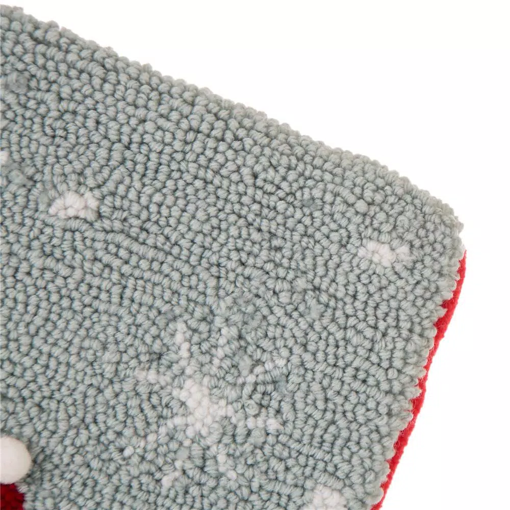 Glitzhome 19 In. Polyester Fox Hooked Stocking (2-Pack) 4 Glitzhome 19 In. Polyester Fox Hooked Stocking (2-Pack) - Image 4