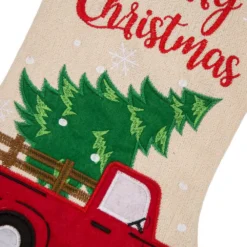 Glitzhome 21 In. Polyester Embroidered Linen Christmas Decoration Stocking (2-Pack) 12 Glitzhome 21 In. Polyester Embroidered Linen Christmas Decoration Stocking (2-Pack) -Christmas decorations shop glitzhome christmas stockings 2004700041 44 1000