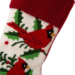 Glitzhome 21.00 In. H Polyester Cardinal Hooked Stocking 7 Glitzhome 21.00 In. H Polyester Cardinal Hooked Stocking -Christmas decorations shop glitzhome christmas stockings 2004700082 c3 1000