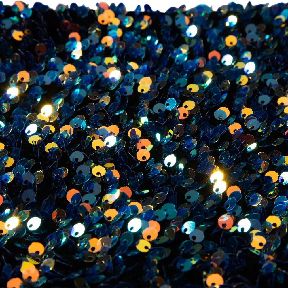 Glitzhome 21 In. H Polyester Navy Blue Sequin Christmas Stocking (2-Pack) 2 Glitzhome 21 In. H Polyester Navy Blue Sequin Christmas Stocking (2-Pack) - Image 2