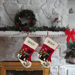 Glitzhome 20 In. Acrylic/Polyester Hooked Dog Stocking (2-Pack) 11 Glitzhome 20 In. Acrylic/Polyester Hooked Dog Stocking (2-Pack) -Christmas decorations shop glitzhome christmas stockings 2004800002 31 1000