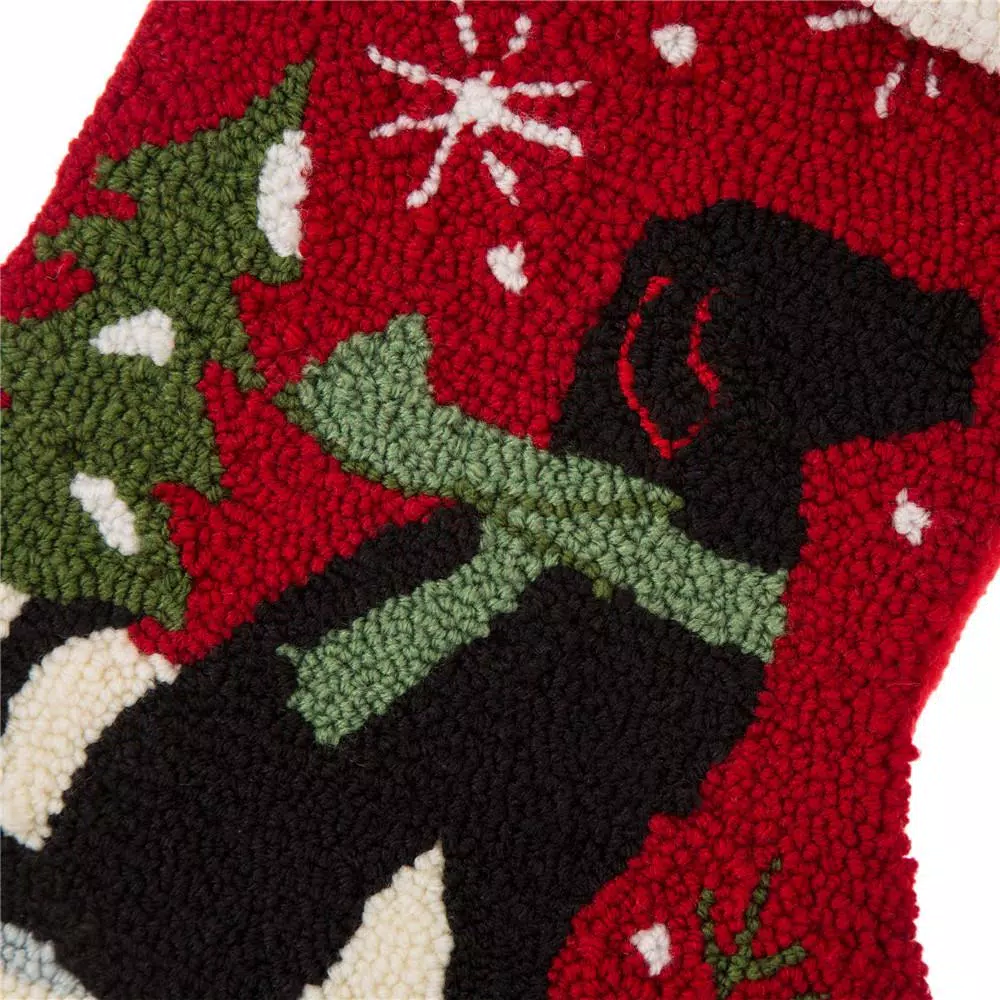 Glitzhome 20 In. Acrylic/Polyester Hooked Dog Stocking (2-Pack) 3 Glitzhome 20 In. Acrylic/Polyester Hooked Dog Stocking (2-Pack) - Image 3