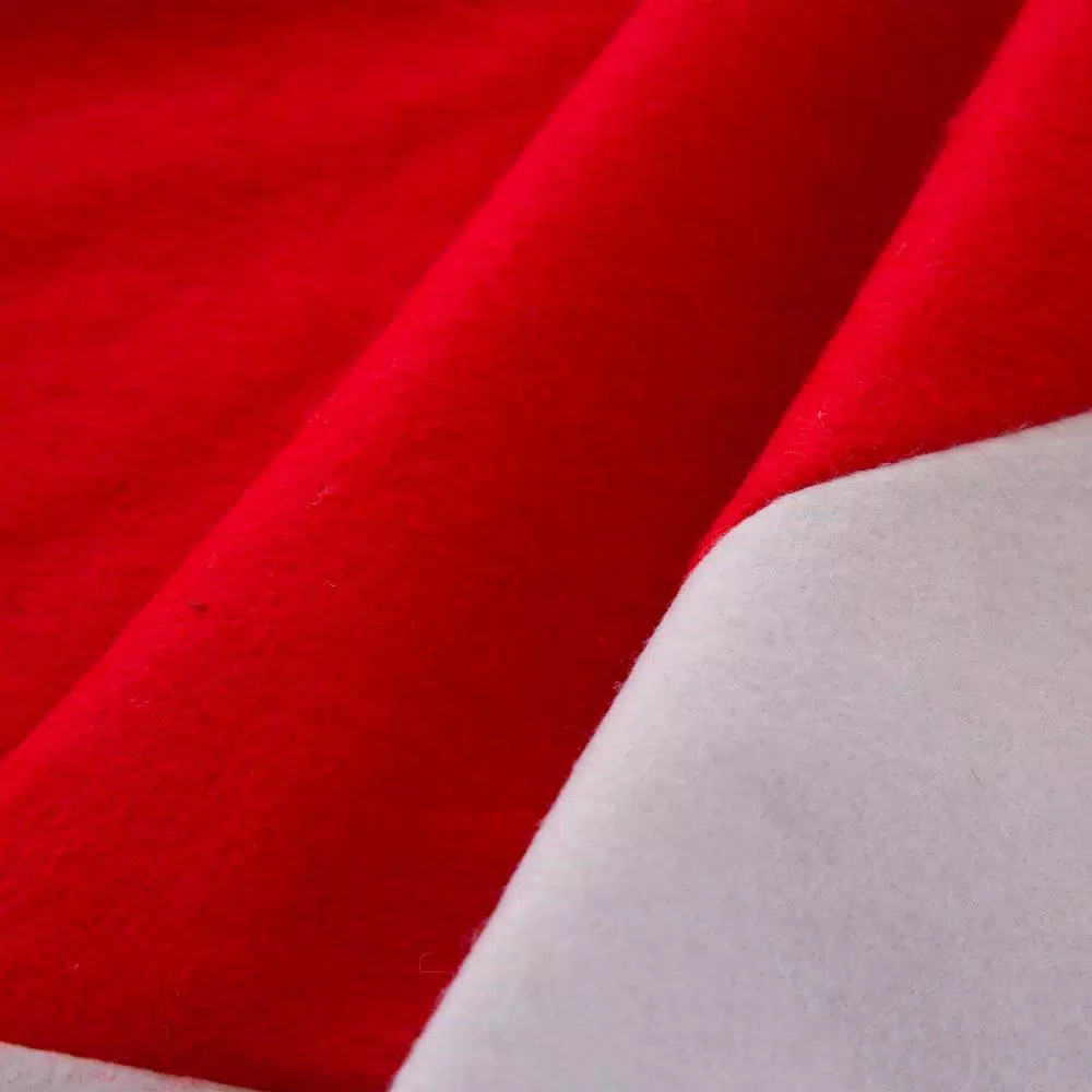 Glitzhome 48 In. D Red And White Felt Christmas Tree Skirt 5 Glitzhome 48 In. D Red And White Felt Christmas Tree Skirt - Image 5