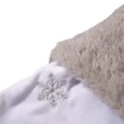 Glitzhome 48 In. Tree Skirt And 21 In. H Stocking (Set Of 3 White Fleece Christmas Decorations) 10 Glitzhome 48 In. Tree Skirt And 21 In. H Stocking (Set Of 3 White Fleece Christmas Decorations) -Christmas decorations shop glitzhome christmas tree skirts collars 2004700088 1f 1000