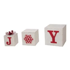 Glitzhome 31.89 In. H Wooden Block Wording Porch Sign – JOY -Christmas decorations shop glitzhome christmas yard decorations 1103203410 4f 1000