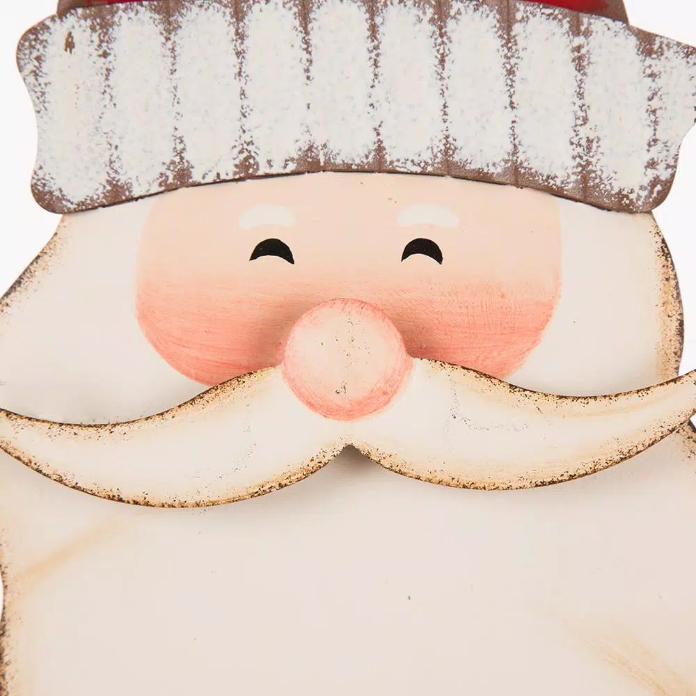 Glitzhome 36 In. H Iron Santa Yard Stake 4 Glitzhome 36 In. H Iron Santa Yard Stake - Image 4