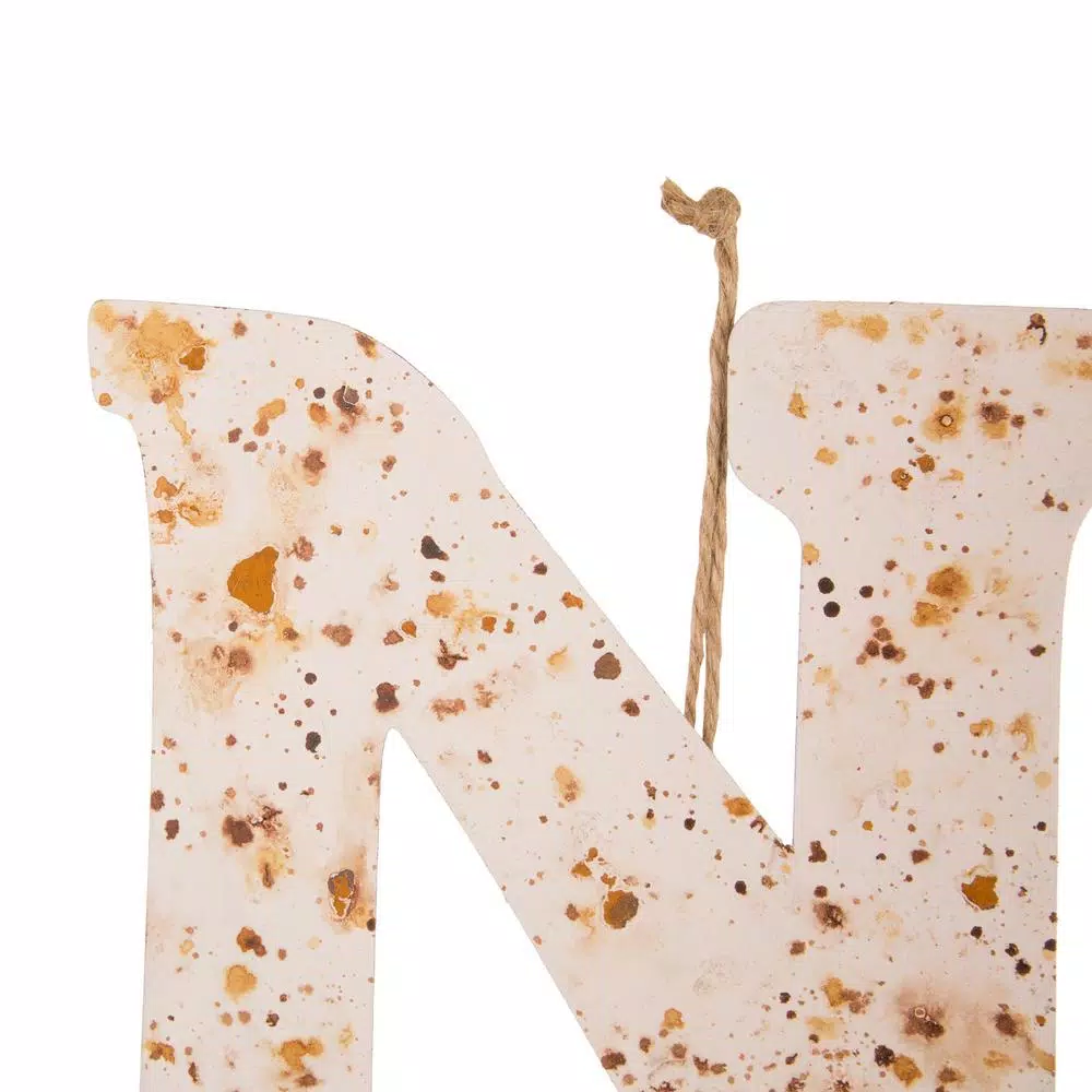 Glitzhome 36.02 In. H Rusty Metal Noel Yard Stake Or Wall Decor 4 Glitzhome 36.02 In. H Rusty Metal Noel Yard Stake Or Wall Decor - Image 4