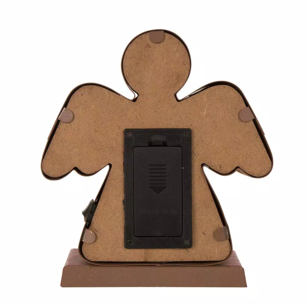 Glitzhome 7.48 In. H Marquee LED Angel Stocking Holder 3 Glitzhome 7.48 In. H Marquee LED Angel Stocking Holder - Image 3