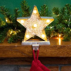 Glitzhome 7.5 In. H Marquee LED Lighted Christmas Stocking Holder Star 16 Glitzhome 7.5 In. H Marquee LED Lighted Christmas Stocking Holder Star -Christmas decorations shop glitzhome stocking holders 1124202577 d4 1000