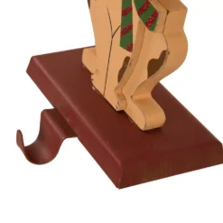 Glitzhome 7.76 In. H Wooden Metal Christmas Stocking Holder Dog -Christmas decorations shop glitzhome stocking holders 1124202626 44 1000