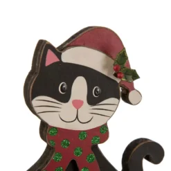 Glitzhome 7.76 In. H Wooden Metal Christmas Stocking Holder Cat 9 Glitzhome 7.76 In. H Wooden Metal Christmas Stocking Holder Cat -Christmas decorations shop glitzhome stocking holders 1124202627 4f 1000