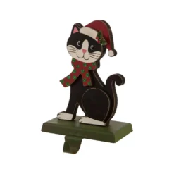 Glitzhome 7.76 In. H Wooden Metal Christmas Stocking Holder Cat 8 Glitzhome 7.76 In. H Wooden Metal Christmas Stocking Holder Cat -Christmas decorations shop glitzhome stocking holders 1124202627 c3 1000