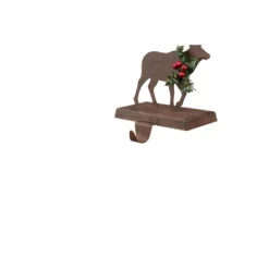 Glitzhome 6.50 In. H Wooden/Metal Reindeer Stocking Holder 8 Glitzhome 6.50 In. H Wooden/Metal Reindeer Stocking Holder -Christmas decorations shop glitzhome stocking holders 1124203411 1f 1000