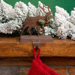 Glitzhome 6.50 In. H Wooden/Metal Reindeer Stocking Holder 9 Glitzhome 6.50 In. H Wooden/Metal Reindeer Stocking Holder -Christmas decorations shop glitzhome stocking holders 1124203411 31 1000
