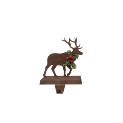 Glitzhome 6.50 In. H Wooden/Metal Reindeer Stocking Holder 7 Glitzhome 6.50 In. H Wooden/Metal Reindeer Stocking Holder -Christmas decorations shop glitzhome stocking holders 1124203411 4f 1000