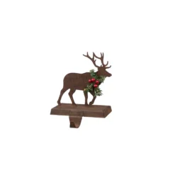 Glitzhome 6.50 In. H Wooden/Metal Reindeer Stocking Holder 6 Glitzhome 6.50 In. H Wooden/Metal Reindeer Stocking Holder -Christmas decorations shop glitzhome stocking holders 1124203411 c3 1000