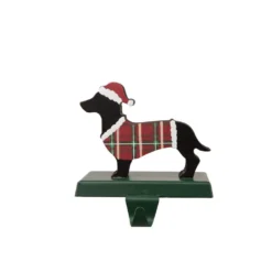 Glitzhome 5.92 In. H Wooden/Metal Dachhound Stocking Holder