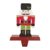 Glitzhome 7.00 In. H Wooden/Metal Nutcracker Stocking Holder