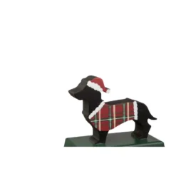 Glitzhome Wooden/Metal Dachshund Stocking Holder (Set Of 2) 6 Glitzhome Wooden/Metal Dachshund Stocking Holder (Set Of 2) -Christmas decorations shop glitzhome stocking holders 2005000003 4f 1000