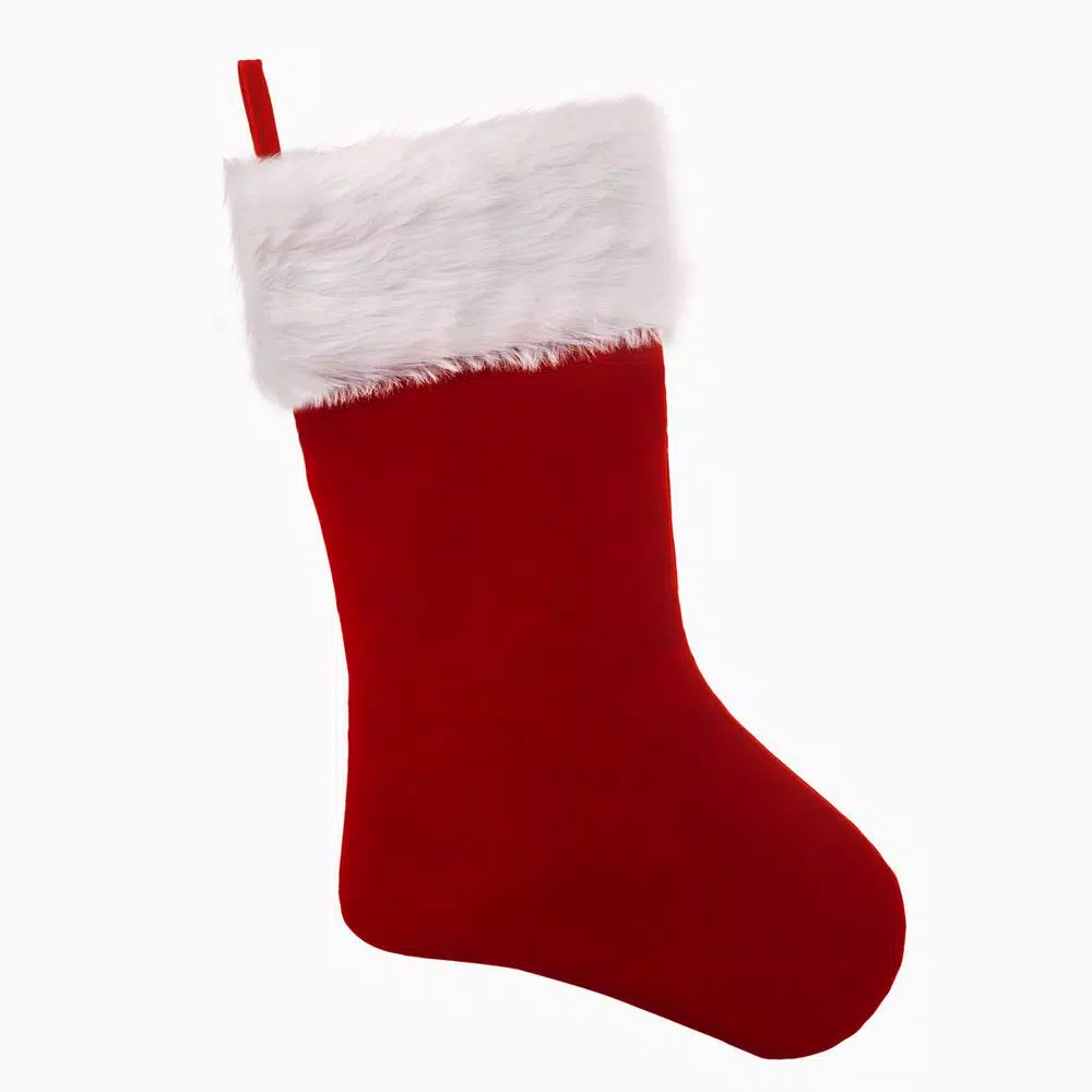 Haute Decor HangRight 18.7 In. Red And White Polyester Premium Stocking (4-Pack) 1 Haute Decor HangRight 18.7 In. Red And White Polyester Premium Stocking (4-Pack)