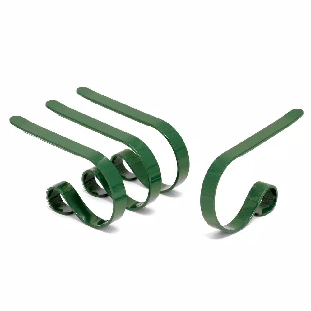 Haute Decor Original MantleClip Hunter Green Stocking Holder (4-Pack) 1 Haute Decor Original MantleClip Hunter Green Stocking Holder (4-Pack)