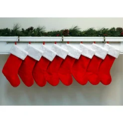 Haute Decor MantleClip Stocking Rod Antique Brass Stocking Holder -Christmas decorations shop haute decor stocking holders rb01350 31 1000