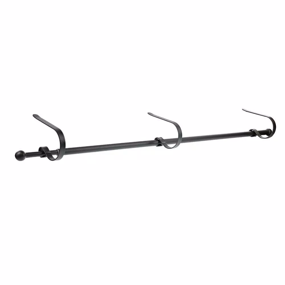 Haute Decor MantleClip Stocking Rod Matte Black Stocking Holder (4-Pack) 1 Haute Decor MantleClip Stocking Rod Matte Black Stocking Holder (4-Pack)