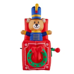 Christmas decorations shop 14 Home Accents Holiday 5 Ft. Animated Inflatable Bear In Box