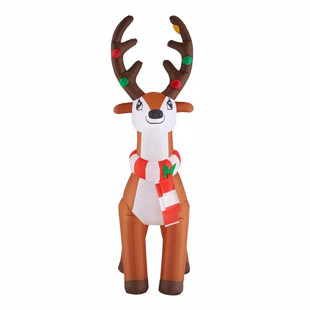 Home Accents Holiday 6 Ft. Inflatable Reindeer 1 Home Accents Holiday 6 Ft. Inflatable Reindeer
