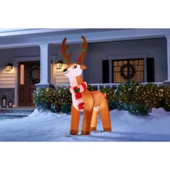 Home Accents Holiday 6 Ft. Inflatable Reindeer 5 Home Accents Holiday 6 Ft. Inflatable Reindeer -Christmas decorations shop home accents holiday christmas inflatables 117021 e1 1000