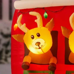 Home Accents Holiday 9 Ft Giant-Sized LED Inflatable Santa’s Stable With Reindeer 9 Home Accents Holiday 9 Ft Giant-Sized LED Inflatable Santa’s Stable With Reindeer -Christmas decorations shop home accents holiday christmas inflatables 117218 1d 1000